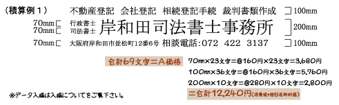 積算例1