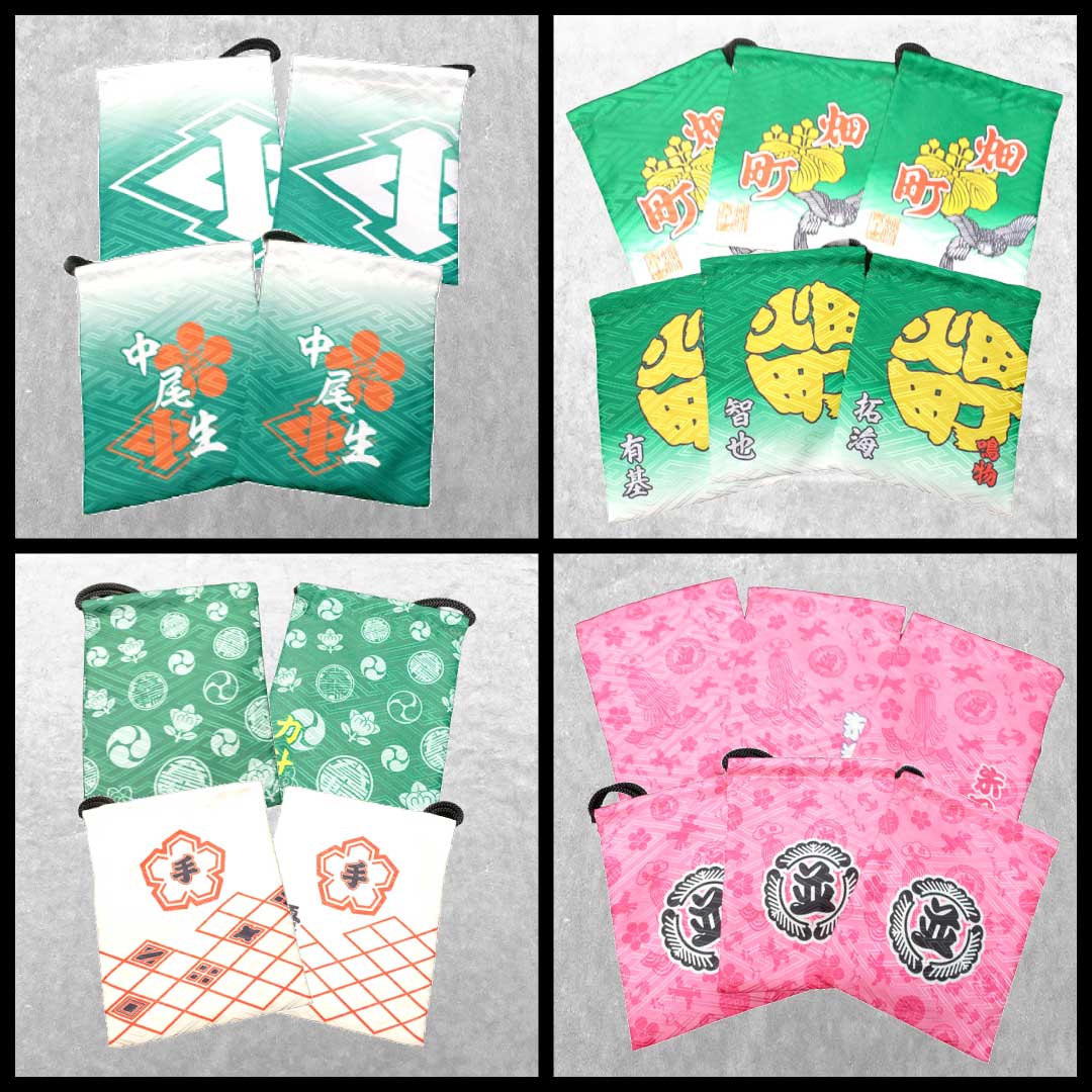 地車巾着,名入れ巾着,祭巾着,オーダー巾着,だんじり巾着