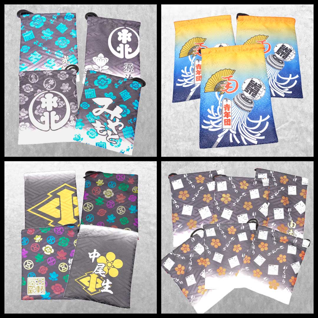 地車巾着,名入れ巾着,祭巾着,オーダー巾着,だんじり巾着