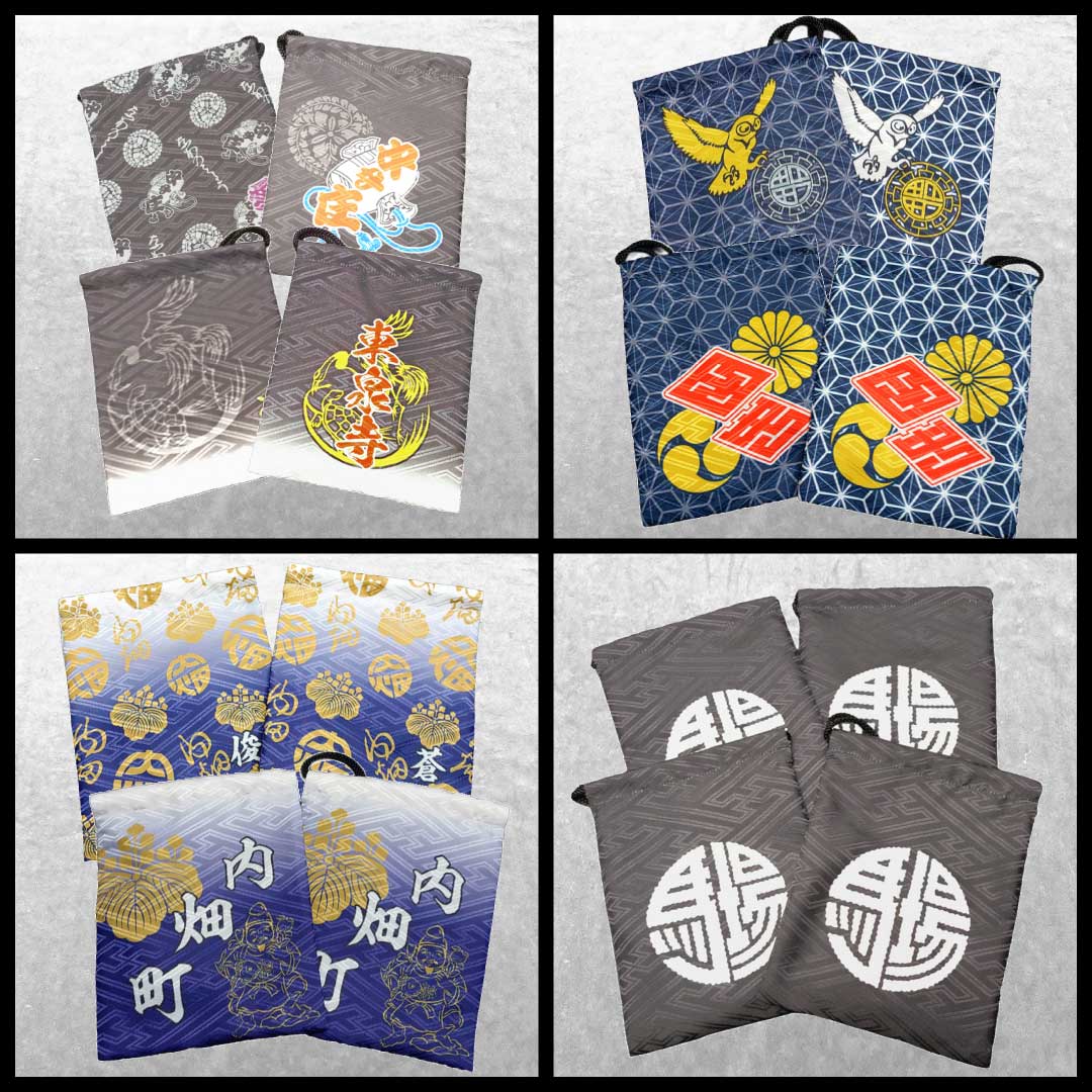 地車巾着,名入れ巾着,祭巾着,オーダー巾着,だんじり巾着
